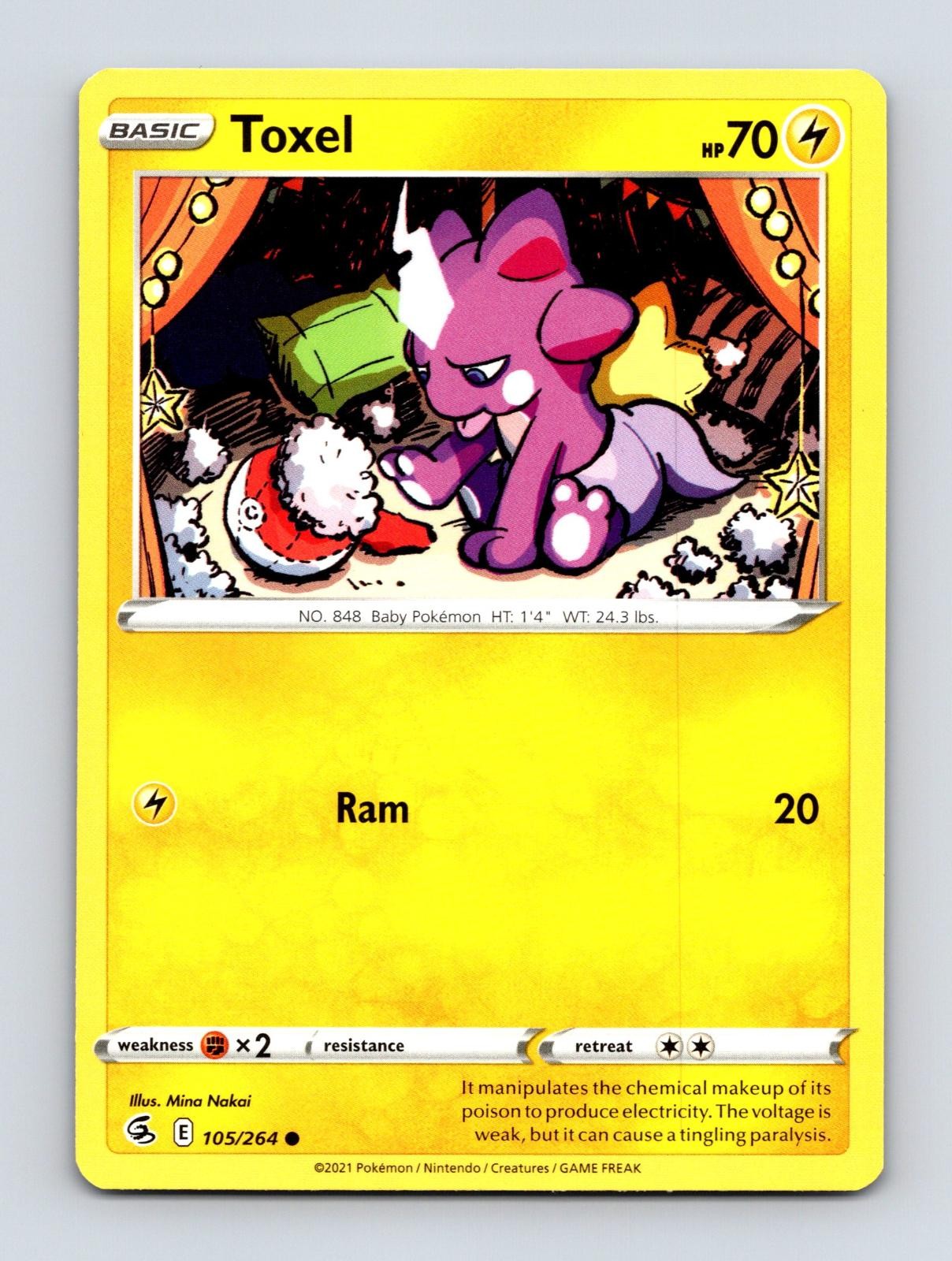 TOXEL 105/264 COMMON FUSION STRIKE POKEMON NM