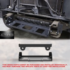 Hidden Winch Plate For 2007-2013 Chevy Silverado 1500 Black Heavy Duty Steel