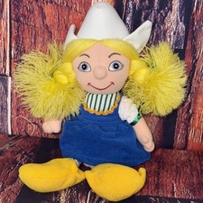 Disney Small World Holland Girl Bean Bag Plush Doll Hat Stuffed Toy