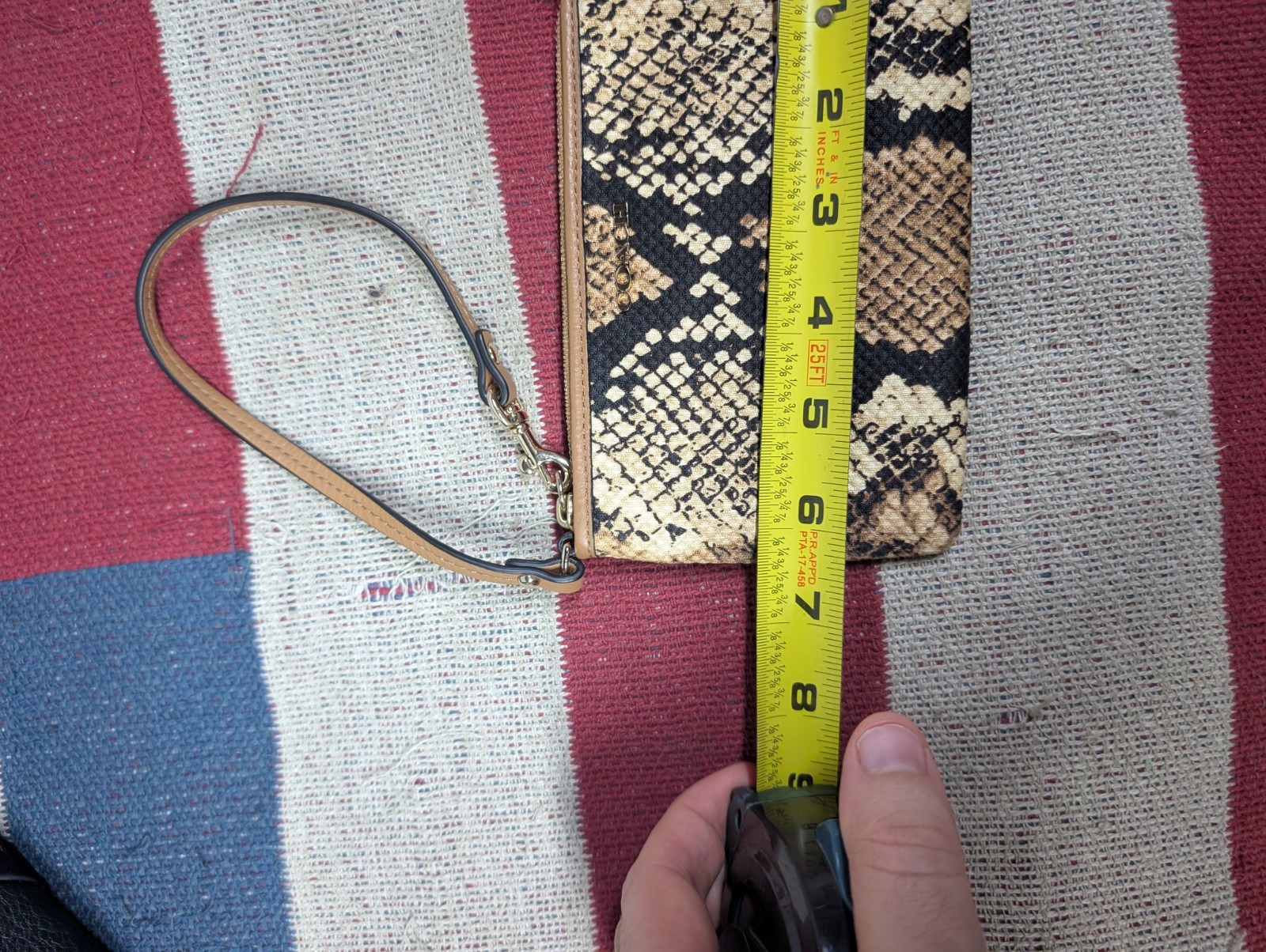 Coach Mad Python Print Small Wristlet Wallet purs… - image 7