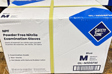 Safety Zone Sz M 1000 Disposable Nitrile Exam Gloves Powder Free Non Latex