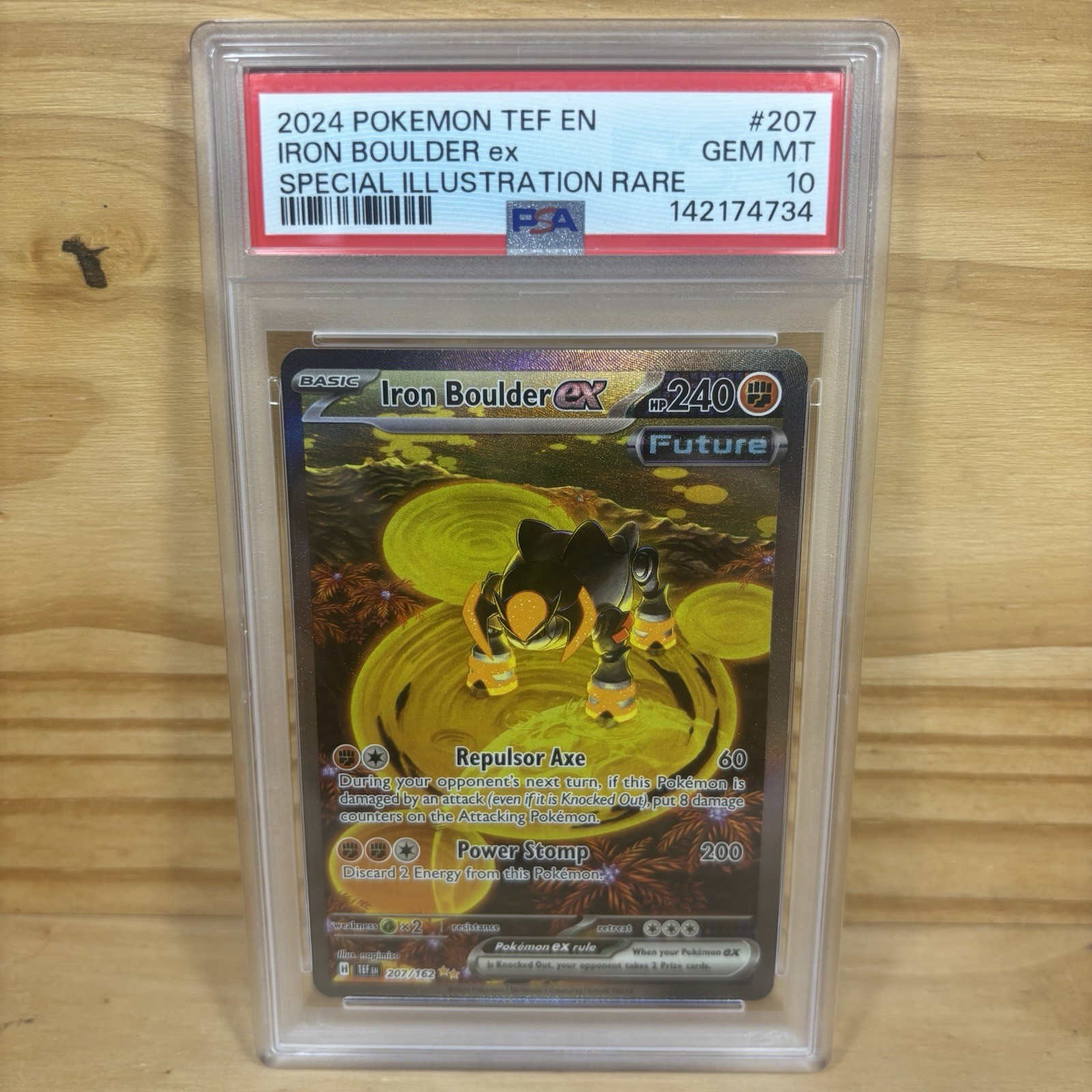 Iron Boulder ex 207/162 SIR Temporal Forces 2024 Pokémon PSA 10 GEM MT