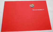 THE ALFA ROMEO 75 LARGE COLOUR SALES BOOKLET