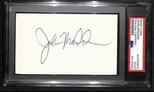 John Madden Signed/Auto 3x5 PSA/DNA Certified