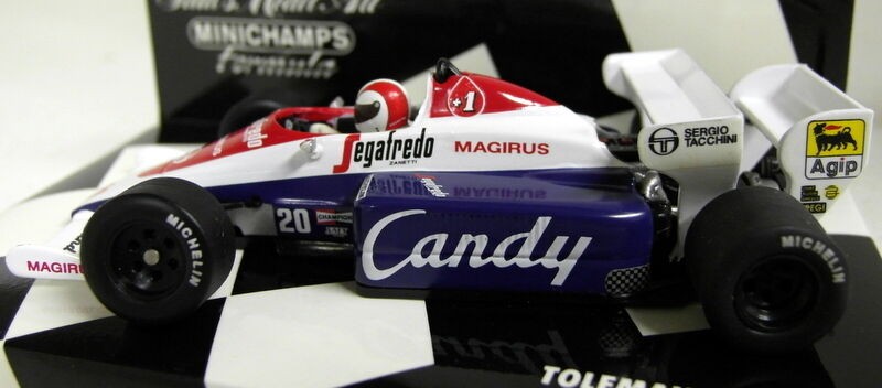 Minichamps 1/43 430 840020 Toleman TG 184 B Cecotto 1984 diecast F1 Car