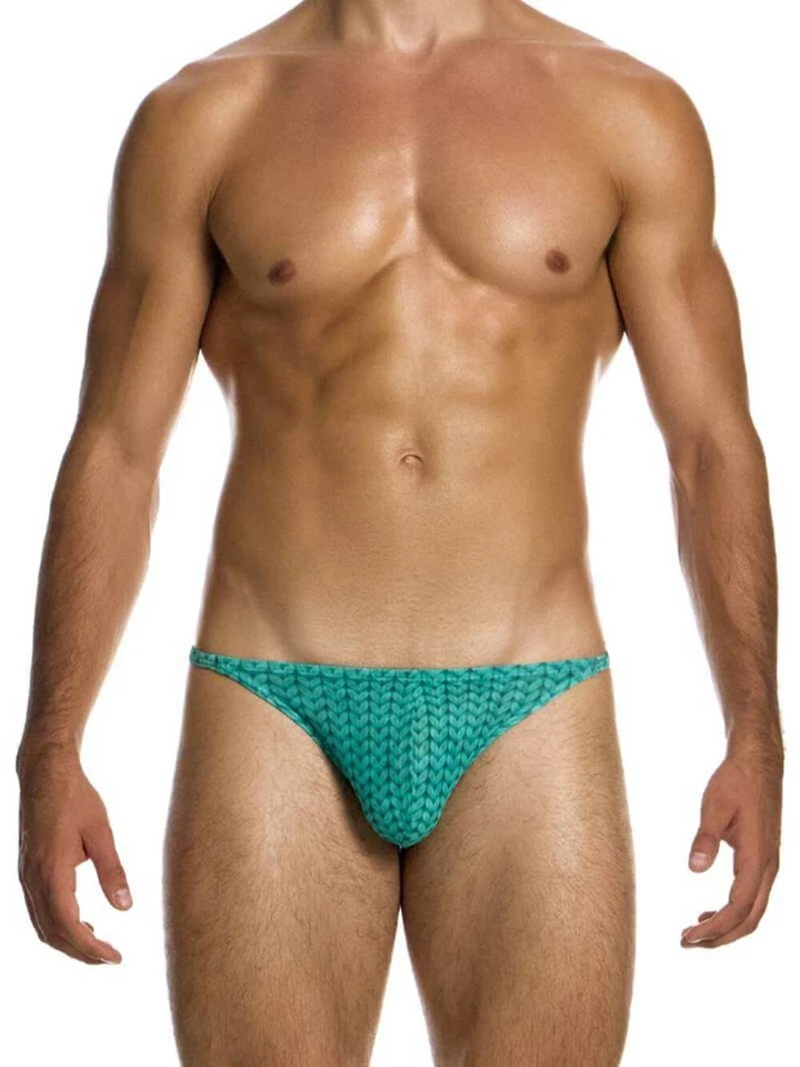 MODUS VIVENDI Designer Illusion Sheer Thong, Black & Teal - Image 4 of 4