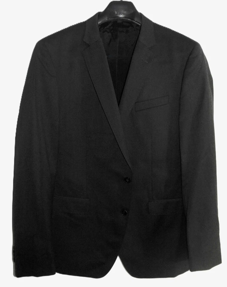 NWOT Men's 44R 37 Waist BOSS by Hugo Boss Men's Huge 6 / Genius 5 Dark Grey Suit - Image 2 of 4