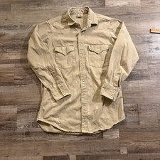 Carhartt Men's Long Sleeve Work Shirt Vintage Distressed Button-Up Splatter USA