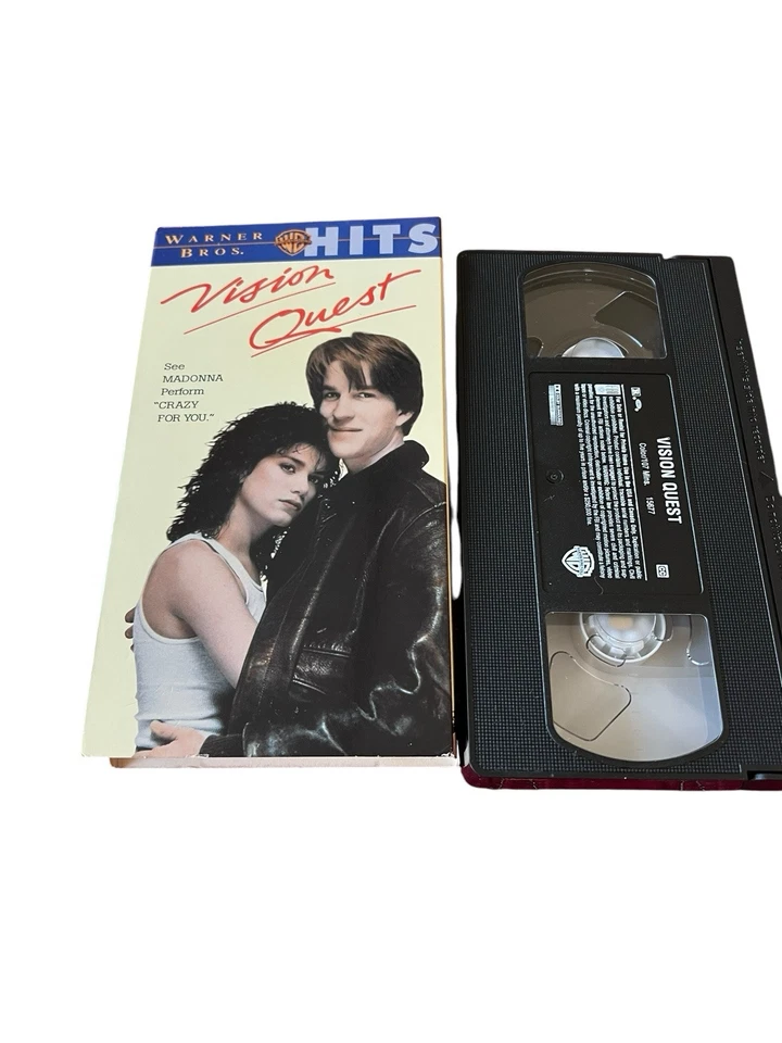 Vision Quest VHS Tape Madonna Matthew Modine Linda Fiorentino WB Hits 1985 - Image 3 of 3
