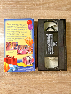 Winnie The Pooh A Birthday Party In The Hundred Acre Wood VHS 2001