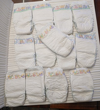 Vintage Plastic 1992 1991 Huggies Diapers Baby Size 3 Lot 10