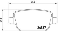Brembo P 24 075 Bremsbelagsatz, Scheibenbremse For Ford Ford (Changan) Ford Aust