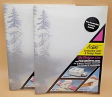 Action Printer Paper 2x100 Sheets Color Gradient 8.5" x 11" Foggy Lake Pine Tree