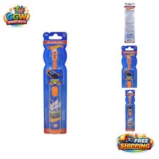 Battery-Powered Hot Wheels Electric Toothbrush for Kids Ages 4-7 - Soft Bristles