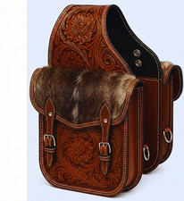 Horse Saddle Bag Leather Western Heron Saddle Bags Handmade Premium