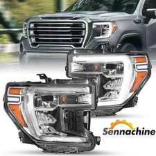 For 2019-2021 Gmc Sierra W Led Turn Signal Full Led Headlights Headlamps Rhlh For 2019-2021 Gmc Sierra W Led Turn Signal Full Led Headlights Headlamps Rhlh