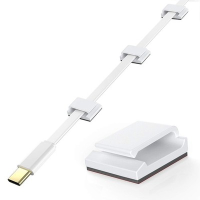 AGPTEK Ethernet Cable Clips, 100 PCS Adhesive Wire Clips, Flat Cord Clips Small