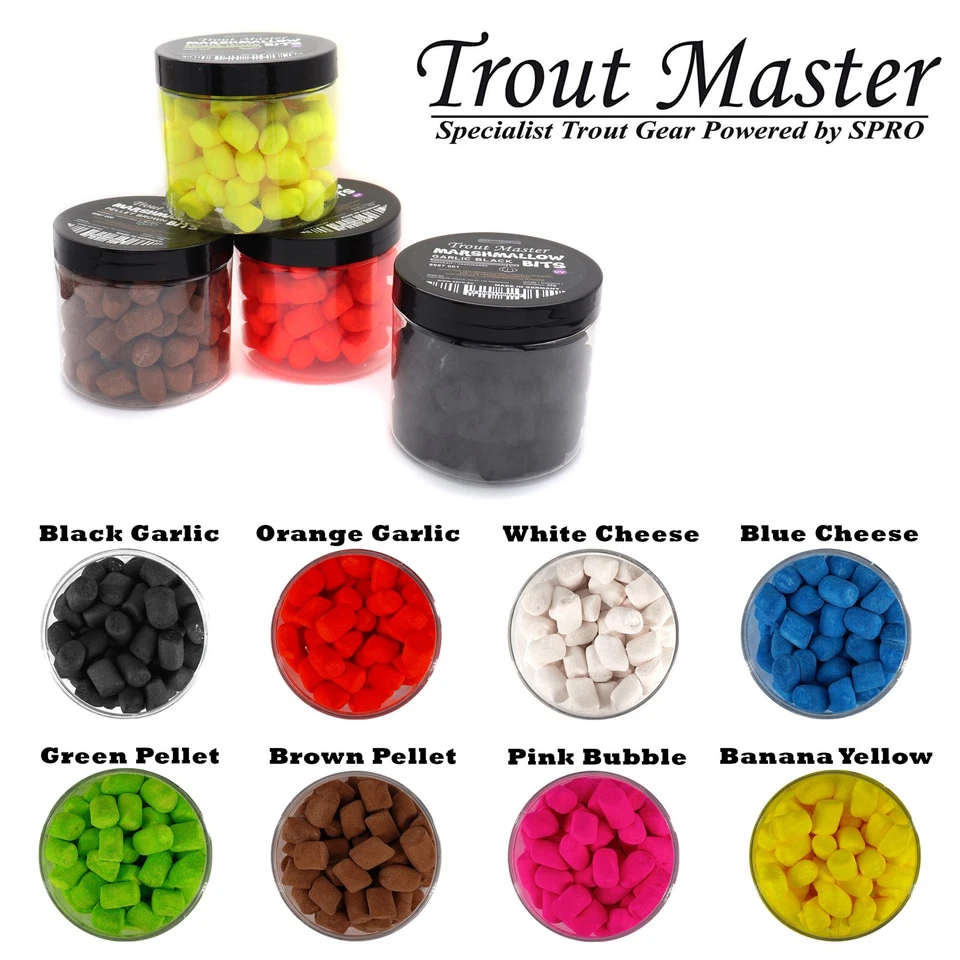 Spro Trout Master Marshmallow Bits | Esca Gancio Aroma Forte per Pesca alla Trota