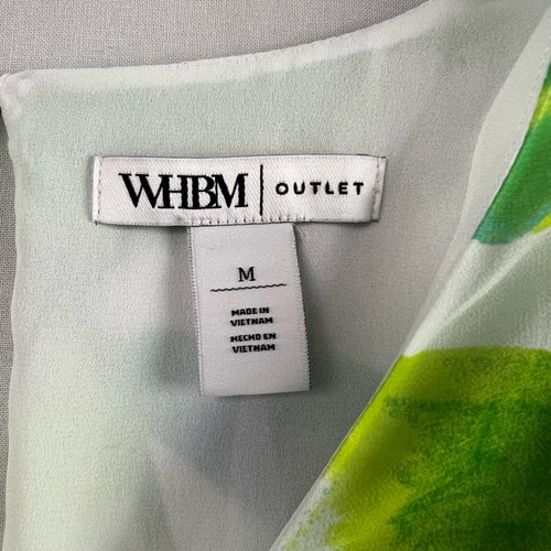 WHBM Outlet Maxikleid Damen Medium Tropical Floral Kurzarm V-Ausschnitt Strand - Bild 4 von 15