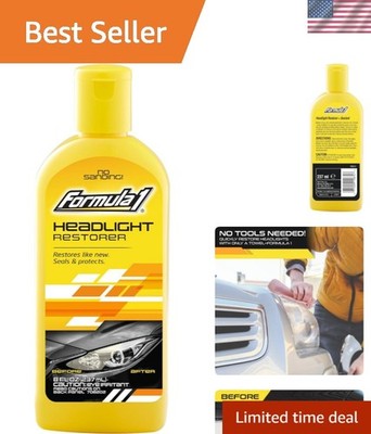Headlight Restorer & Sealant   One Step Polish to Clean & Renew Yellowed Head...