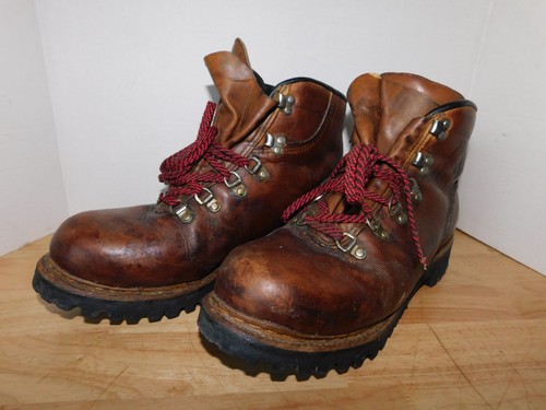 Stivali da trekking alpinismo vintage VASQUE in pelle da uomo 11 C, Made in USA, 7/39 - Foto 2 di 7