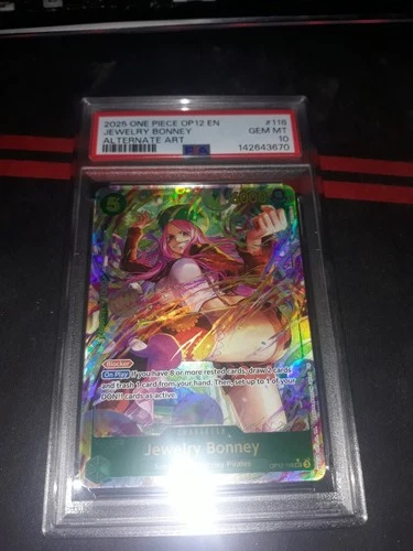 Jewelry Bonney (118) (Alternate Art) OP12-118 Legacy of the Master Foil PSA 10