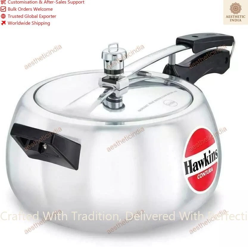 Hawkins New Classic Pressure Cooker 5 Liters Aluminum Silver Color Best Gift