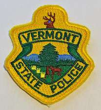Vermont State Police Light Yellow 2.75" Hat Vest Patch Unused