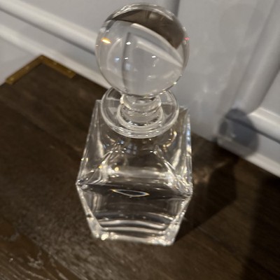 Tiffany & Co Marked Classic Crystal Square Decanter with stopper