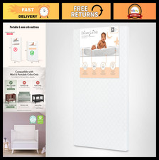 2-in-1 Mini Crib Mattress - Dual-Sided Infant  Toddler, Waterproof, GREENGUARD