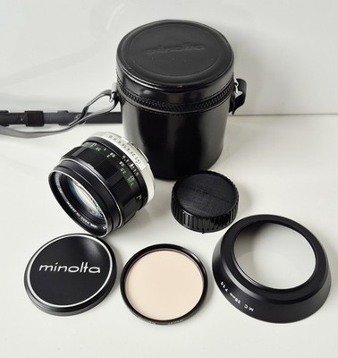Minolta MD MC Rokkor-PF 58mm 1,4 Objektiv Mit Extras