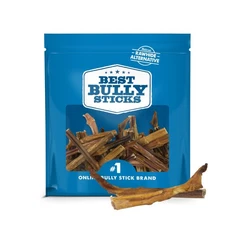 Odor-Free Junior Bully Sticks for Dogs - 4-8 Inch 16 oz (Pack of 1) - Easily ...