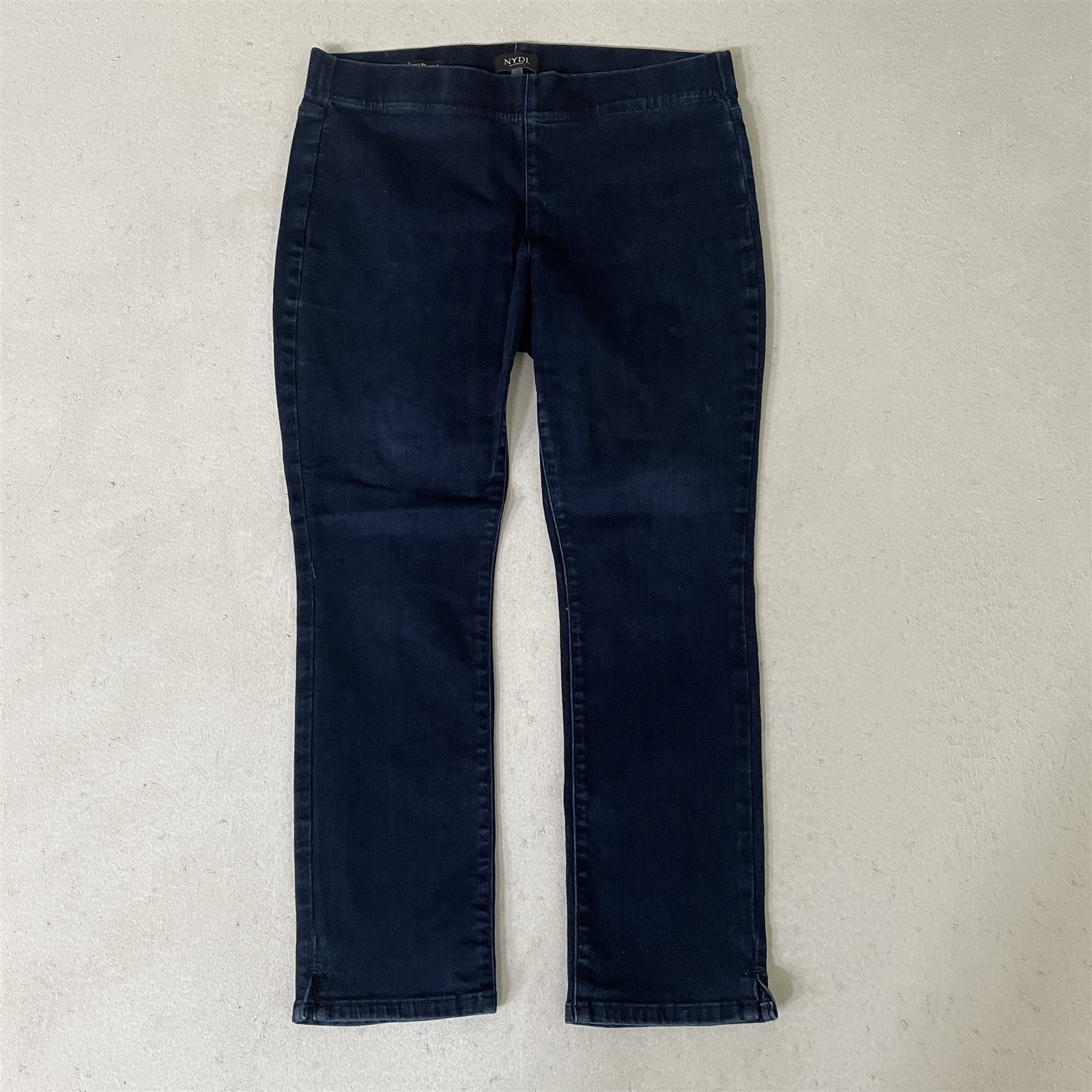 NYDJ 12 Alina Pull On Ankle Slim Rinse Stretch Denim Womens 