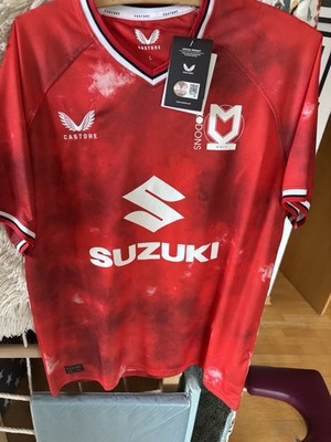 Castore MK Milton Keynes Dons Herren Fußball Trikot Shirt Jersey Gr.XL NEU