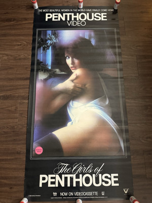 1985 Penthouse Poster - The Girls Of Penthouse On Videocassette