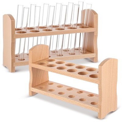 Wooden Test Tube Rack Accommodates Multiple Tubes up to 28mm 10.2 Wide Laborator