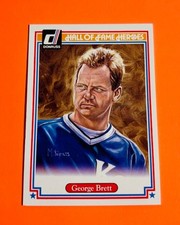2004 Donruss Diamond Kings Hall of Fame Heroes George Brett #/500 -Mullet Legend
