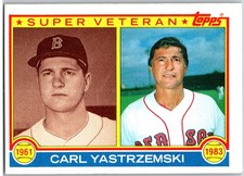#551 Carl Yastrzemski, Boston Red Sox 1983 Topps Super Veteran Base
