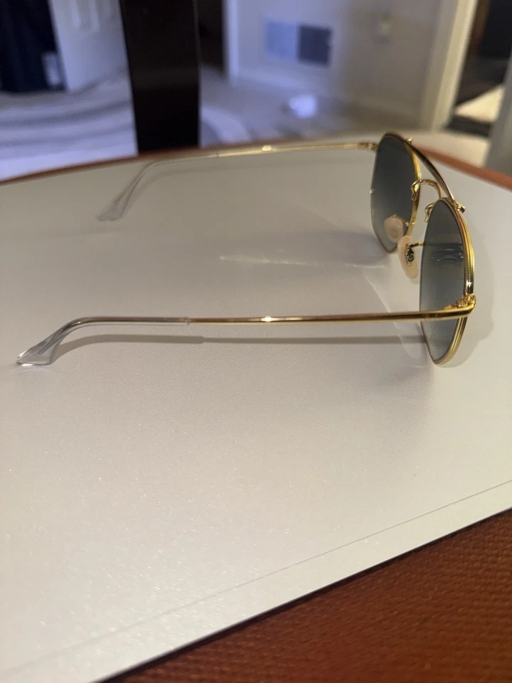 Ray-Ban rb3648m The Marshal, ouro/azul-gradiente. - Imagem 2 de 4