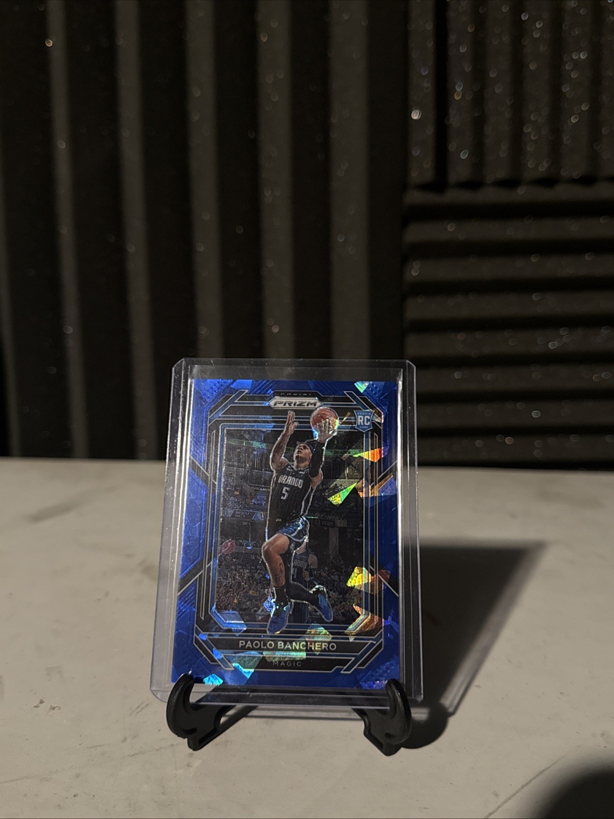 2022 Panini Prizm RC PAOLO BANCHERO Blue Cracked Ice Prizm /125 MAGIC #249