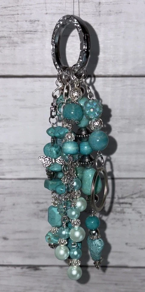 Hecho a mano✨Bling✨Bolso✨Dije✨ÚNICO✨Llavero✨Artesanal✨Bolso de mano✨Joyería✨Hecho en EE. UU.✨ Foto 2 de 4