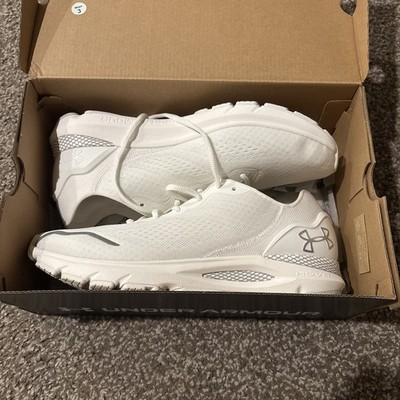 Under Armour HOVR Sonic 6 White Metallic Silver Men Running Sports 3026121-100