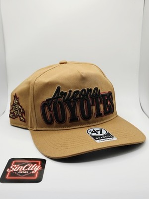 '47 Brand Arizona Coyotes NHL Team Script NHL Camel Hitch Snapback Hat Cap 