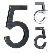 5 Inch Self Adhesive House Numbers, Black Address Numbers for House Modern ...
