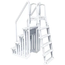 Hydrotools by Swimline Vinyl In Pool Step with External Ladder Combo