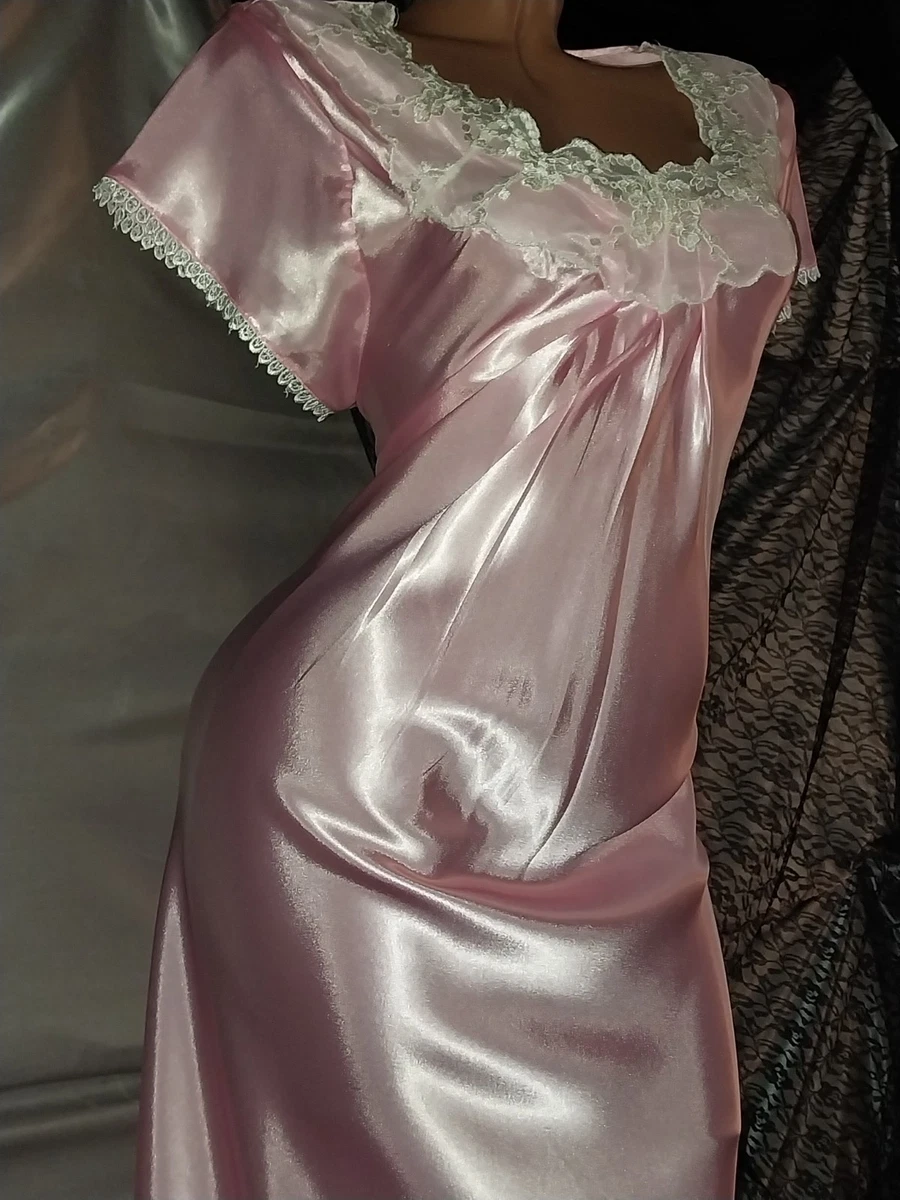 Camicia Da Notte Da Donna In Raso, Kimono In Raso Setoso, Leggera E Morbida, Elegante Camicia Da Notte Da Donna, Kimono In Raso Perfetto Per Feste - Foto 11