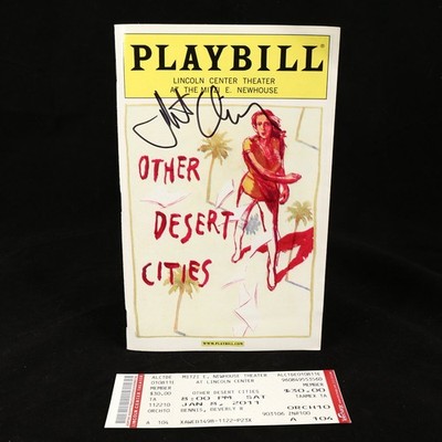 OTHER DESERT CITIES Playbill Autographed Lincoln Center 2011 Matthew Risch