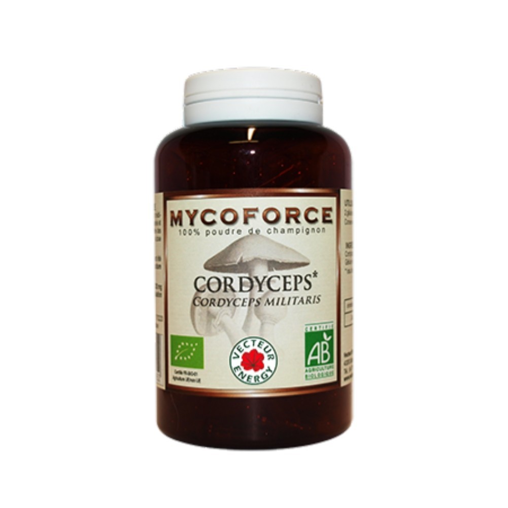 Cordyceps Mycoforce Vecteur Energy | 180 gélules BIO d'une pureté exceptionnelle