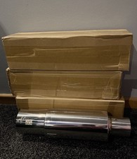 HKS Style JDM 3.5" Tip Stainless Steel Exhaust Back Box 2.5" In Universal