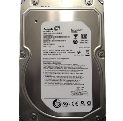Seagate ST33000651AS 9KC16V-568 CC43 TK Thailand (9XK) 3.5'' 3.0TB Sata OCT/2010